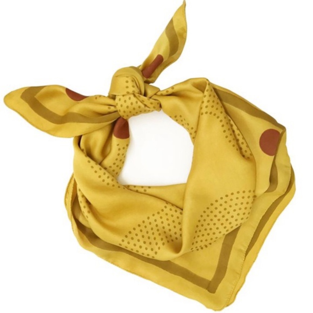 Blockshop Textiles Diaspora yellow silk scarf